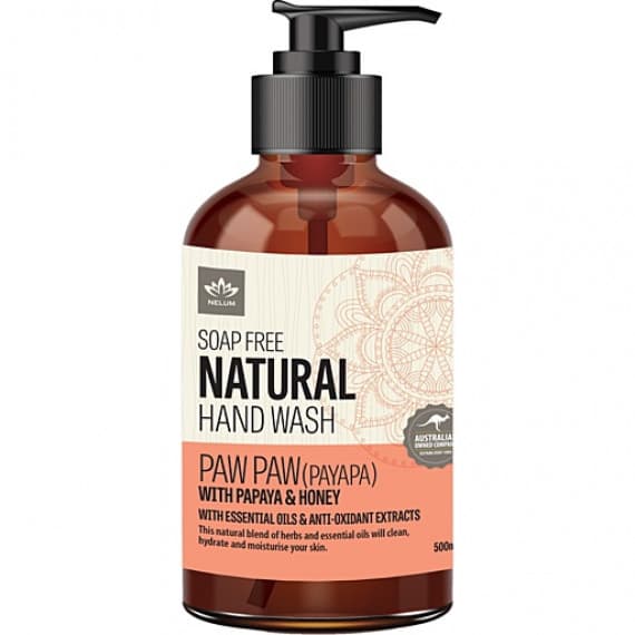 Nelum Natural Hand Wash Paw Paw 500ml - Gentle Skin Care Online at Pharmacy Direct