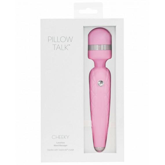 Pillow Talk Cheeky Wand Massager Pink - Relax, Relieve Stress & Soothe | Pharmacy Direct