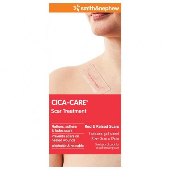 Cica Care Scar Treatment Silicone Gel Sheet 3cm x 12cm 1 Pack