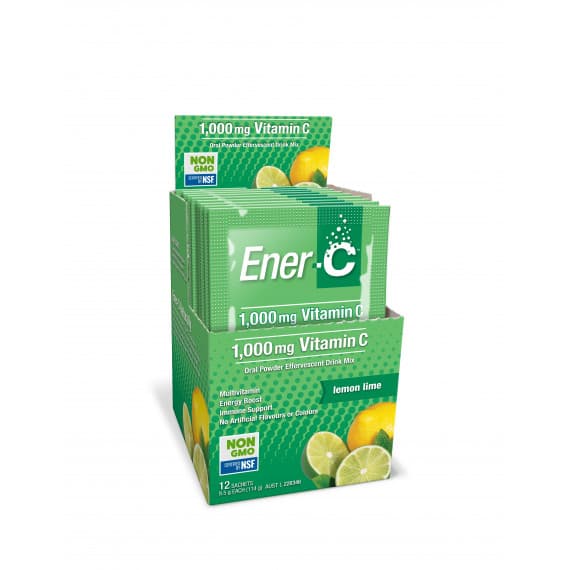 Buy Ener C Oral Powder Effervescent Drink Mix Lemon Lime 9.5g 12 Pack Online Pharmacy Direct AU