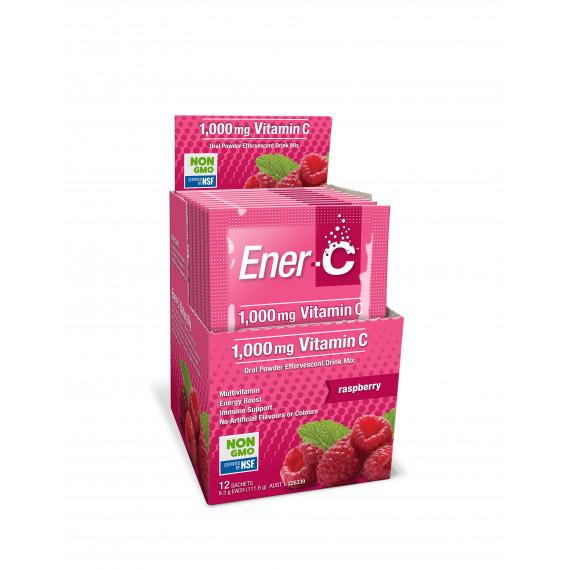 Buy Ener C Oral Powder Effervescent Drink Mix Raspberry 9.5g 12 Pack Online Pharmacy Direct AU
