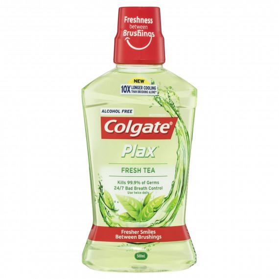 Colgate Plax Fresh Tea Mouthwash 500mL fresh breath protection - Pharmacy Direct