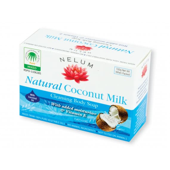 Nelum Natural Soap Bar Coconut 100g - Hydrate and nourish skin - Pharmacy Direct