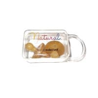 Natural Rubber Soother Round Dummy Large 6 plus Months Twin Pack