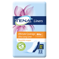 Tena Liners Ultimate Coverage Ultra Long Liner 22 Pack