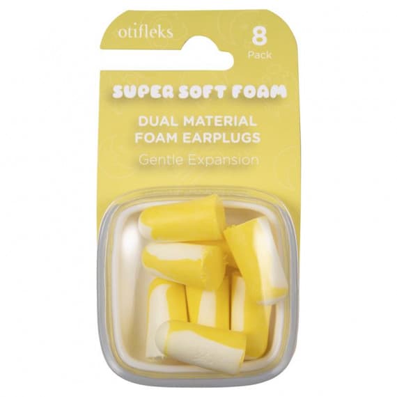 Otifleks Super Soft Foam Earplugs 8 Pack for sleep and hearing protection at Pharmacy Direct
