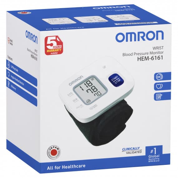Omron HEM-6161 Wrist Blood Pressure Monitor for accurate tracking – Pharmacy Direct