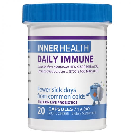 Inner Health Daily Immune 20 capsules for immune support at Pharmacy Direct