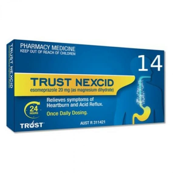 Buy Trust Nexcid 20mg 14 Tablets Expiry Date 03/26 Online Pharmacy Direct AU