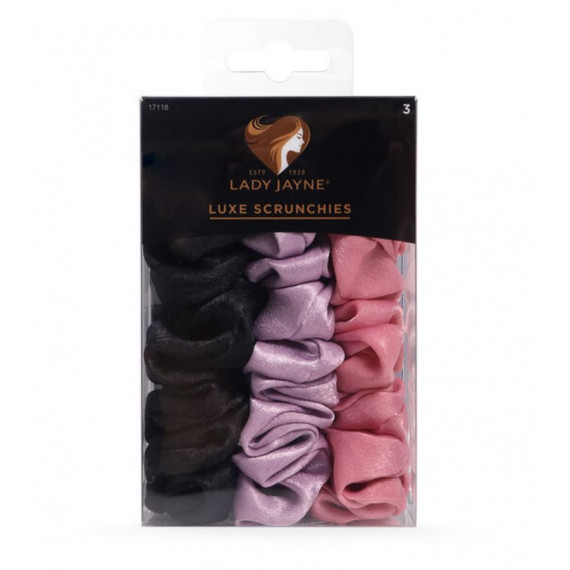 Lady Jayne Luxe Scrunchies Large 3 Pack for smooth hair styling - Pharmacy Direct