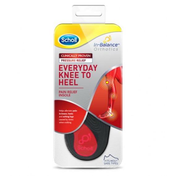 Scholl In-Balance Orthotics Everyday Knee To Heel Insole Small 1 Pair