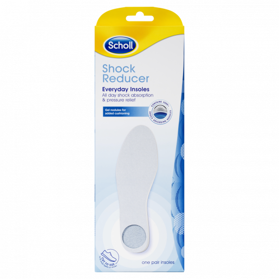 Scholl Shock Reducer Insoles 1 Pair - Cushion and Foot Relief - Pharmacy Direct