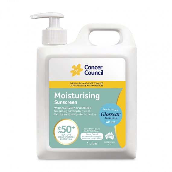 Cancer Council Moisturising Sunscreen SPF 50+ Pump 1 Litre