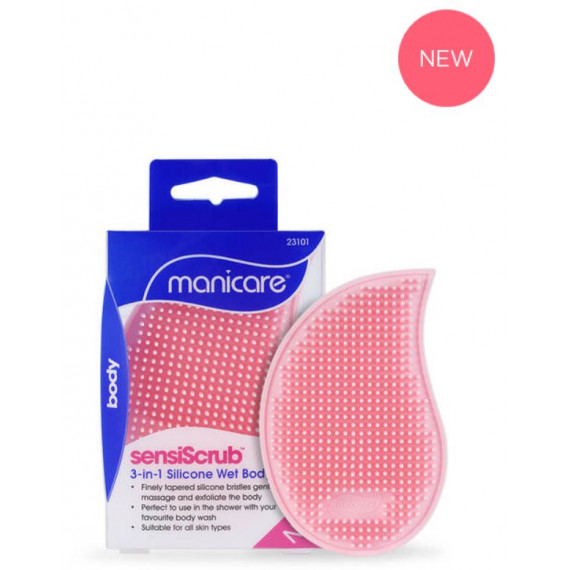 Manicare Sensiscrub 3-in-1 Silicone Wet Body Brush at Pharmacy Direct