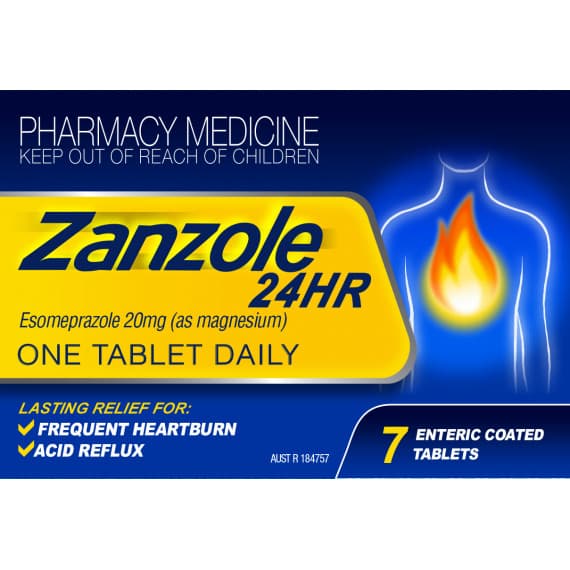 Zanzole 24HR 20mg tablets for heartburn and acid relief – Buy Online at Pharmacy Direct