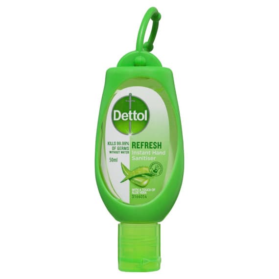 Dettol Instant Hand Sanitiser Refresh Green Clip 50ml