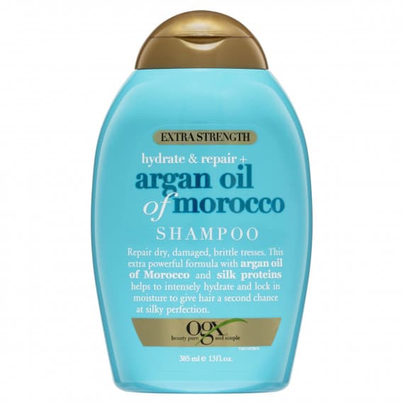 OGX Extra Strength Argan Oil of Morocco Shampoo 385ml - Hydrates and repairs dry hair - Pharmacy Direct