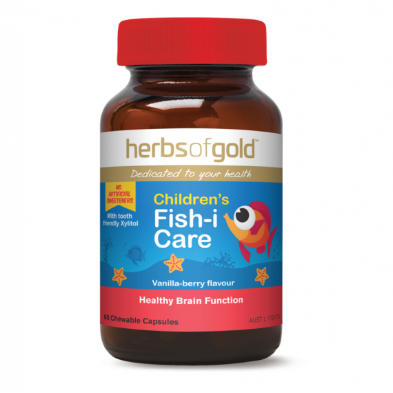 Herbs of Gold Childrens Fish-i Care 60 Capsules