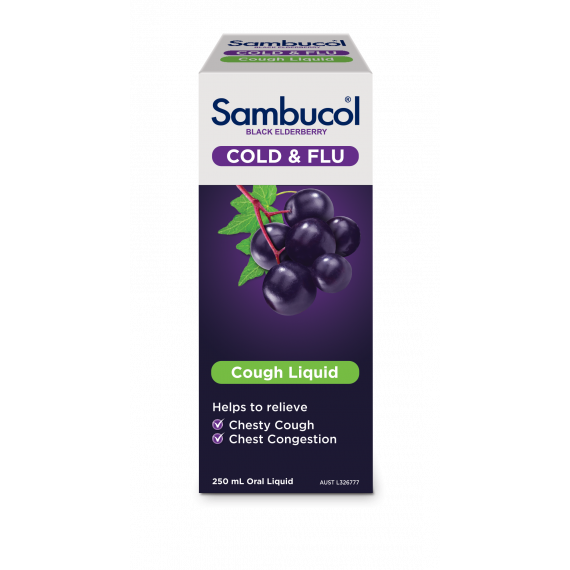 Sambucol Cough Liquid Black Elderberry 250ml