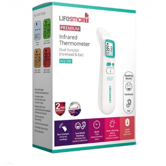 Buy LifeSmart Infrared Thermometer AOJ 20B Online Pharmacy Direct AU