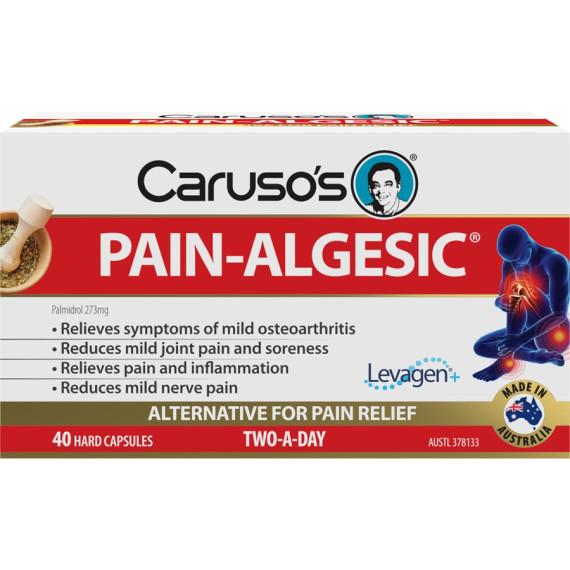 Buy Carusos Pain Algesic Two A Day 40 Capsules Online Pharmacy Direct AU