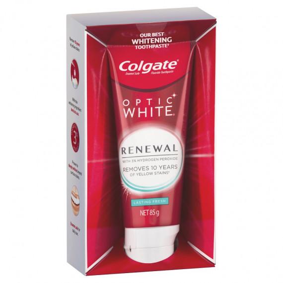 Buy Colgate Optic White Renewal Lasting Fresh Whitening Toothpaste 85g Online Pharmacy Direct AU