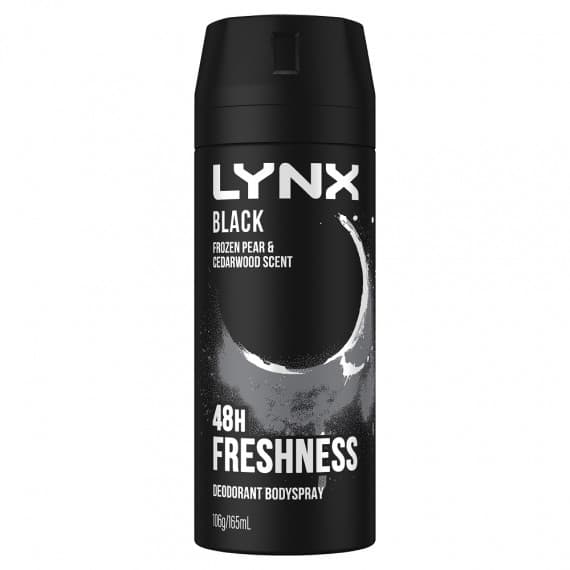 Lynx Men Body Spray Black 165ml