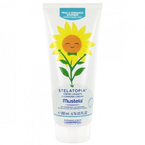 Mustela Stelatopia Cleansing Cream 200ml - Hydrating Sensitive Skin - Pharmacy Direct