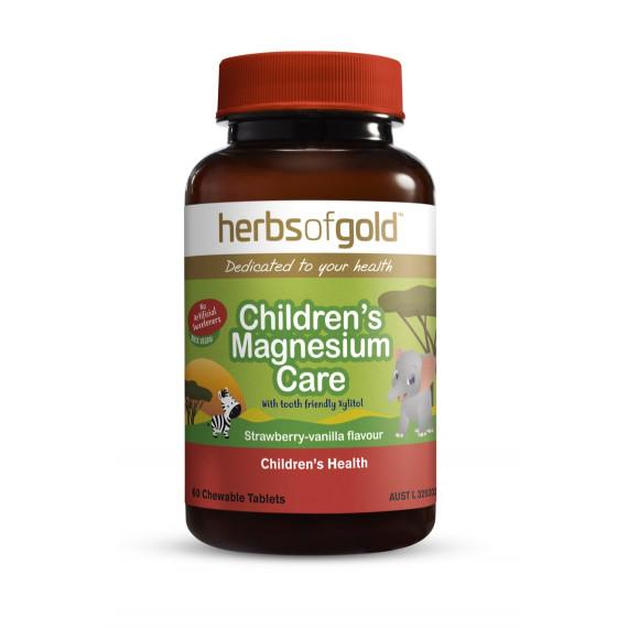 Herbs of Gold Children's Magnesium Care 60 Tablets for Growth Support at Pharmacy Direct