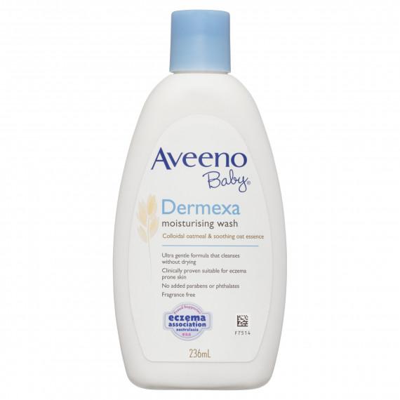 Aveeno Baby Dermexa Wash 236ml for gentle baby skincare available at Pharmacy Direct