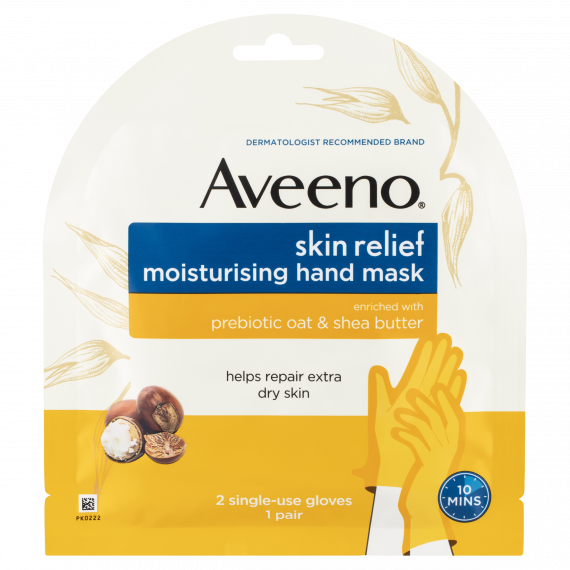 Aveeno Skin Relief Moisturising Hand Mask 1 Pair at Pharmacy Direct for soft, hydrated hands