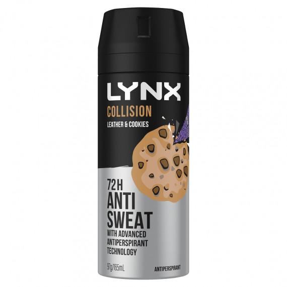 Lynx Antiperspirant Collision Leather Plus Cookies 165ml