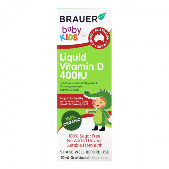 Brauer Baby and Kids Liquid Vitamin D 400IU 10ml