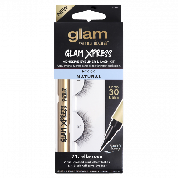 Glam By Manicare 71. Ella-Rose Xpress Adhesive Eyeliner & Lash Kit