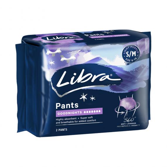 Libra Goodnight Pants Small Medium 2 Pack - Buy Online at Pharmacy Direct