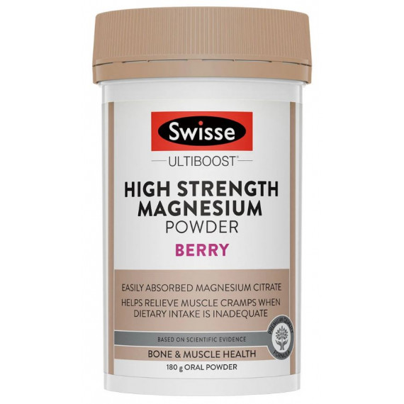 Buy Swisse Ultiboost High Strength Magnesium Berry Powder 180g Online Pharmacy Direct AU