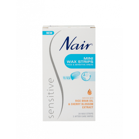 Nair Sensitive Wax Strips Mini 20 Pack