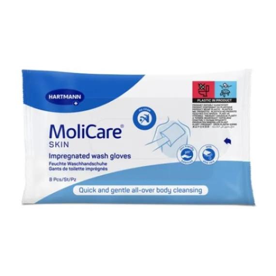 Buy MoliCare Skin Wash Gloves 8 Pack Online Pharmacy Direct AU