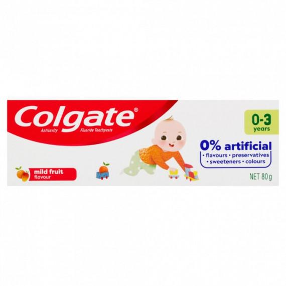 Buy Colgate 0 Percent Artificial Anticavity Fluoride baby Toothpaste 0 to 3 Years Mild Fruit 80g Online Pharmacy Direct AU
