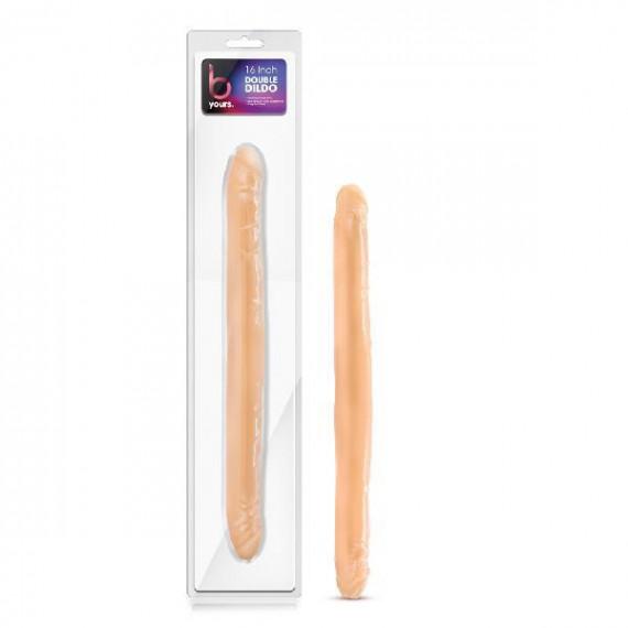 B Yours Double Dildo Beige 16 Inches 1 Pack