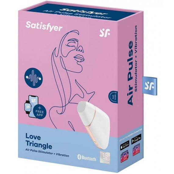 Satisfyer Love Triangle White intimate wellness device – Pharmacy Direct