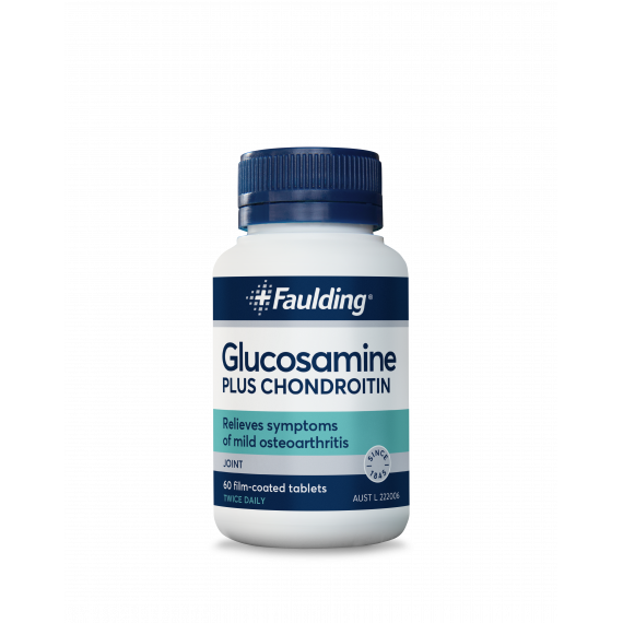 Faulding Glucosamine Plus Chondroitin 60 Tablets