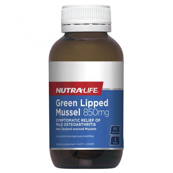Nutra-Life Green Lipped Mussel 850mg for joint support at Pharmacy Direct