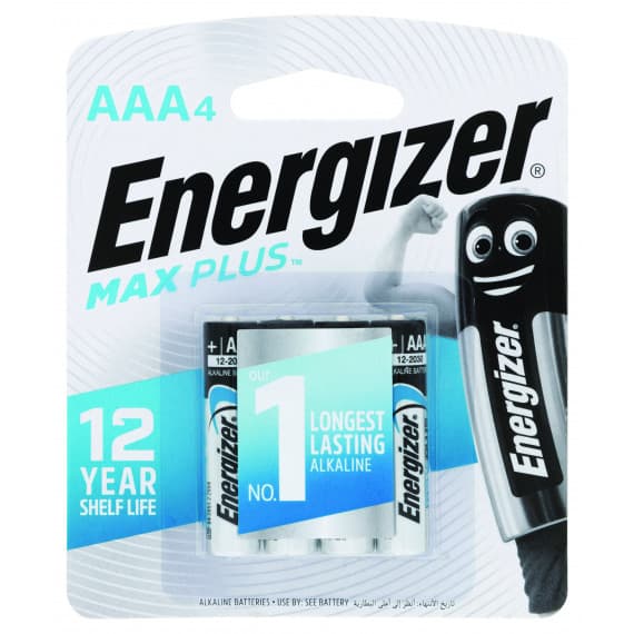 Energizer Max Plus AAA 4 Pack - Reliable Power for Devices - Pharmacy Direct