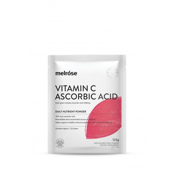 Melrose Vitamin C Ascorbic Acid 125g - Buy Online at Pharmacy Direct