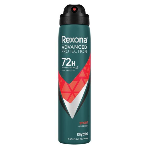 Rexona Men Advanced Protection Sport Antiperspirant 220ml - Freshness and Dryness - Pharmacy Direct