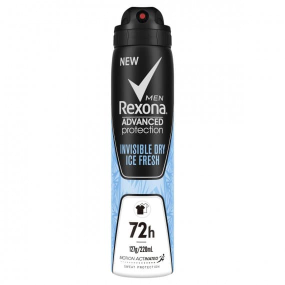 Rexona Men Advanced Protection Invisible Dry Ice Fresh Antiperspirant Aerosol 220ml