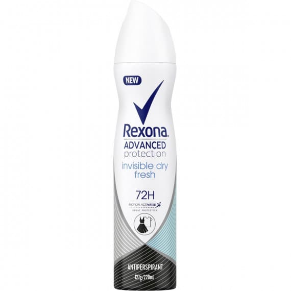 Rexona Women Advanced Protection Invisible Dry Fresh Antiperspirant 220ml - Stay Fresh All Day - Pharmacy Direct