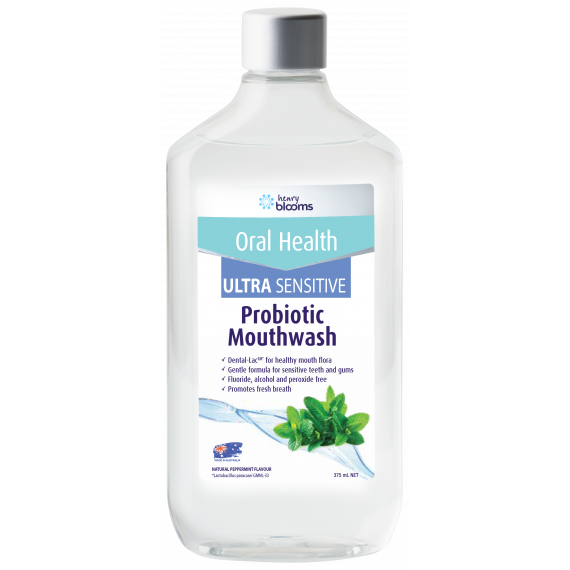 Henry Blooms Ultra Sensitive Probiotic Mouthwash 375ml