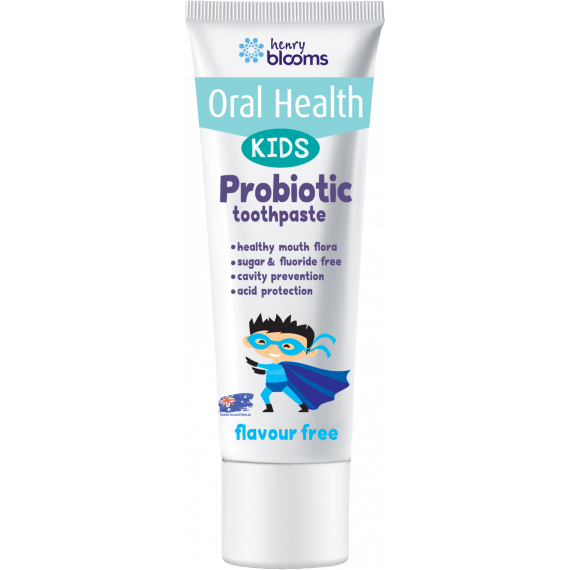 Henry Blooms Kids Probiotic Toothpaste Flavor Free 50g